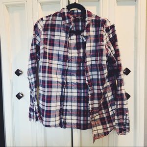 Button down checkered shirt